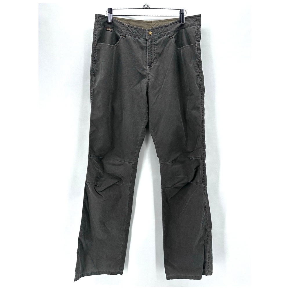 Kuhl KuhlDry Stretch Chino Pants Womens 10 Brown Hiking Gorpcore Outdoor Active
